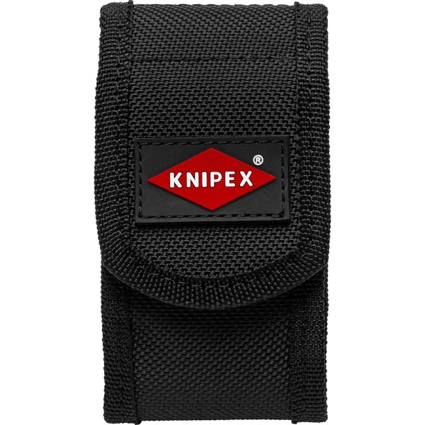 Schwarze Knipex Werkzeug-Gürteltasche aus strapazierfähigem Polyestergewebe mit Knipex Logo.