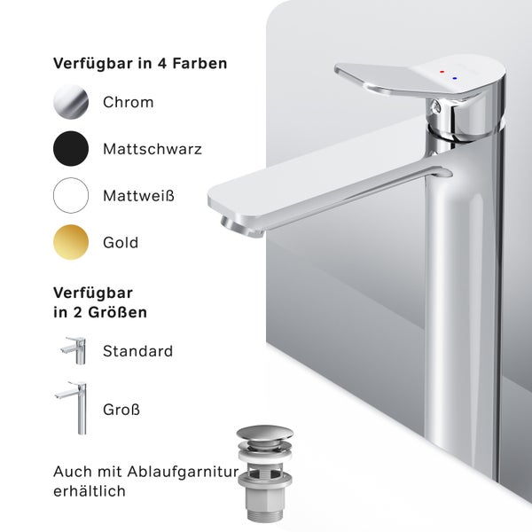 AM.PM Waschtischarmatur für Aufsatzwaschbecken FXA92000 X-Joy