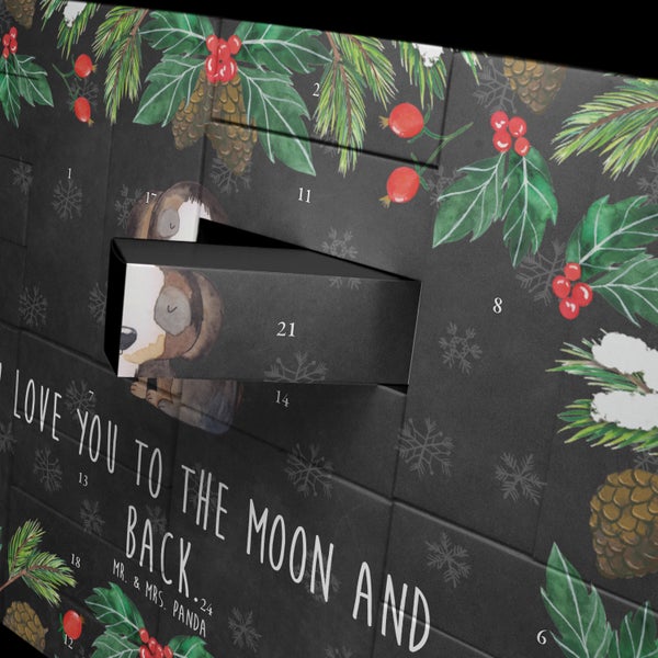 Mr. & Mrs. Panda Befüllbarer Adventskalender Hund Entspannen - Schwarz