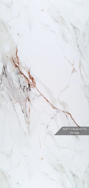 Dekorplatte mit Marmoroptik, Soft Calacatta Design