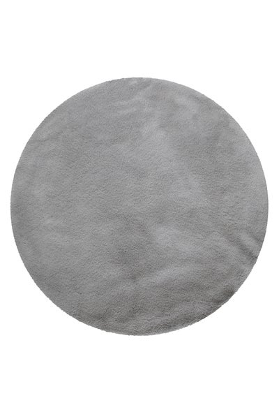 Badteppich Grau Emil WECONhome Basics 90 cm rund