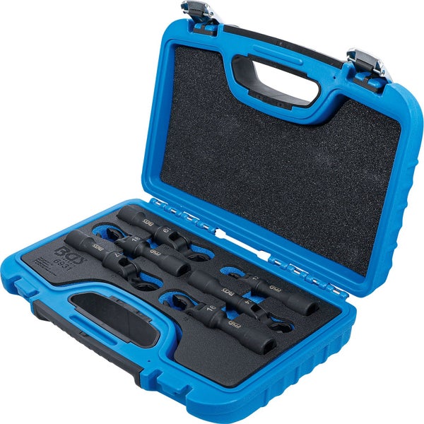 Steckschlüssel-Satz im blauen Werkzeugkoffer