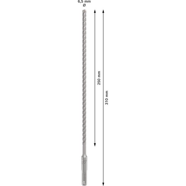 6,5 Millimeter Steinbohrer mit 310 Millimeter Länge