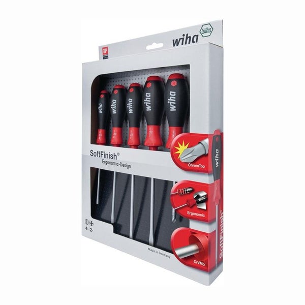 Wiha Schraubendreher Set SoftFinish Ergonomic-Design im Karton