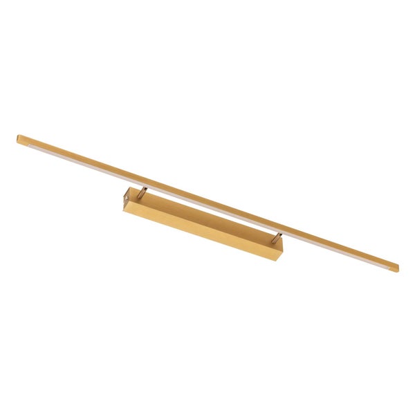 quitani LED Wandleuchte, Wandlampe Innen Talon dimmbar (Modern) in Gold / Messing aus Aluminium (1 flammig ) - Bilderleuchte Wandstrahler Wandbeleuchtung Schlafzimmer Wohnzimmer Flurleuchte