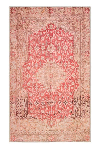 Badteppich Rot Vintage Oriental Polaroid WECONhome 60x100 cm