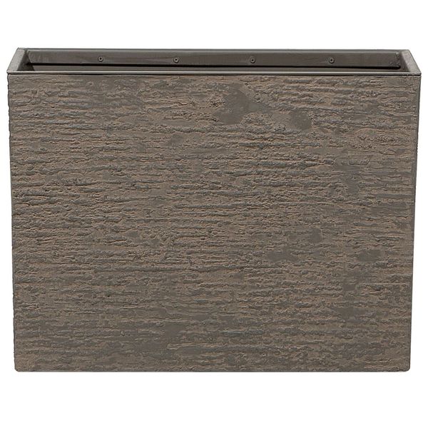 Rechteckiger Pflanzkasten mit strukturierter Oberfläche