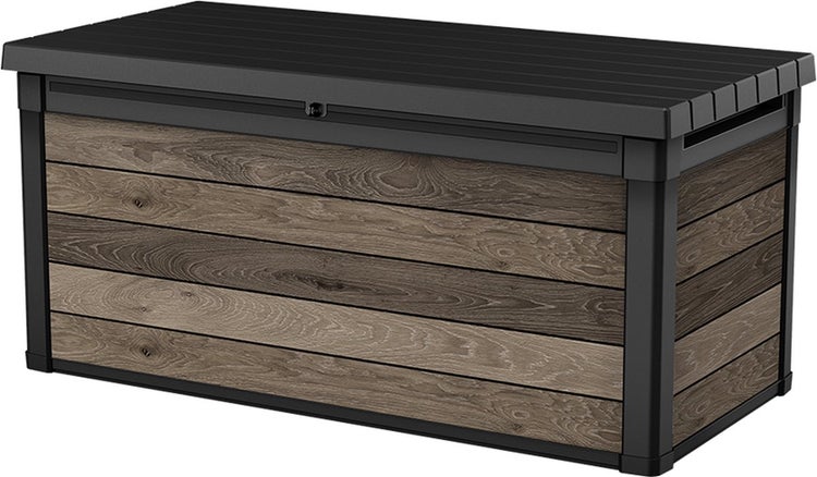 Keter Walnut Aufbewahrungsbox - 570L - 142,5x65,3x78,2cm - Dunkelbraun