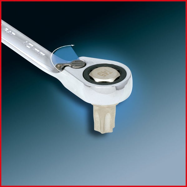 Umschaltknarre mit Torx-Einsatz T45