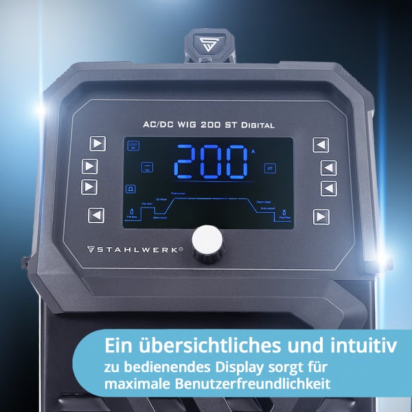 STAHLWERK AC/DC WIG 200 ST DIGITAL Schweißgerät mit digitaler Anzeige