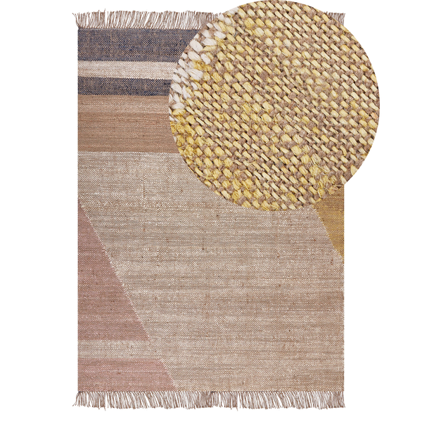 Teppich SAMLAR Braun 140 x 200 cm Jute