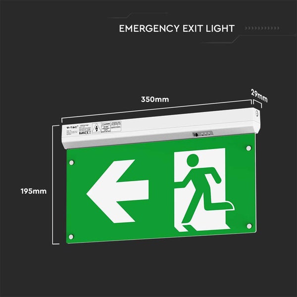 Notleuchten - 4IN1 - Ausgang - Licht - IP20 - 2,5W - 100 Lumen - 6000K
