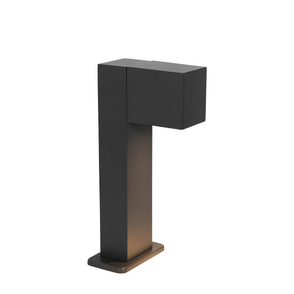 Moderne LED-Wegeluchte aus Metall in Anthrazit, rechteckiges Design für den Außenbereich.