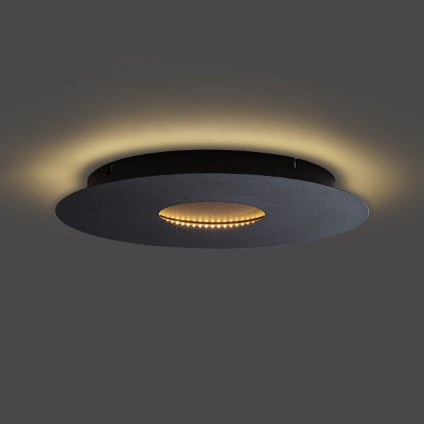 Runde Deckenleuchte mit integrierten LEDs