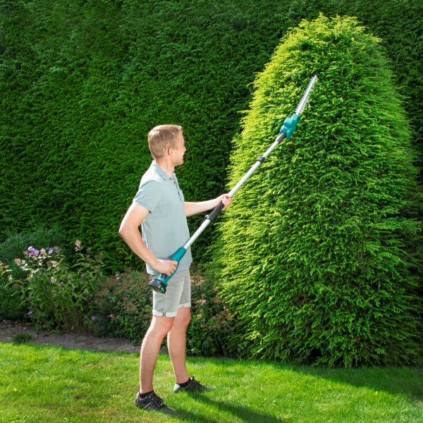 VONROC Teleskop Heckenschere Akku - Astschere Baumschere mit Teleskopstiel 20V - 200 bis 260cm - Inkl. 2Ah Akku und Ladegerät