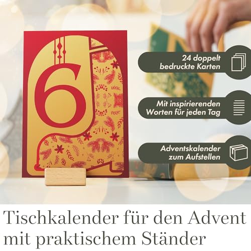 Adventskalender 2024 Frauen - 24 Achtsamkeitsübungen - Adventskalender Frauen Achtsamkeit & Motivation - Adventskalender Sprüche - Adventkalender Tischkalender - Adventskalender Achtsamkeit AC002