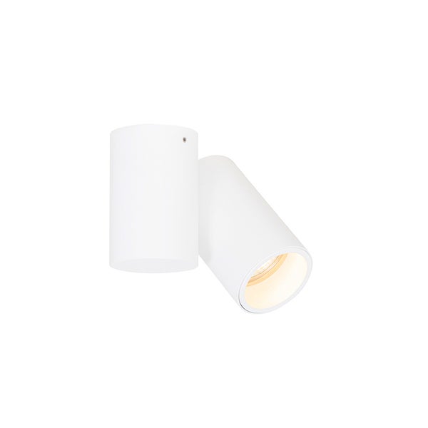 Zwei zylindrische Deckenleuchten