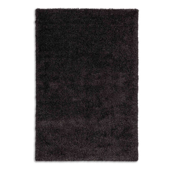 Rechteckiger Hochflor-Teppich Shaggy mit weicher Textur.