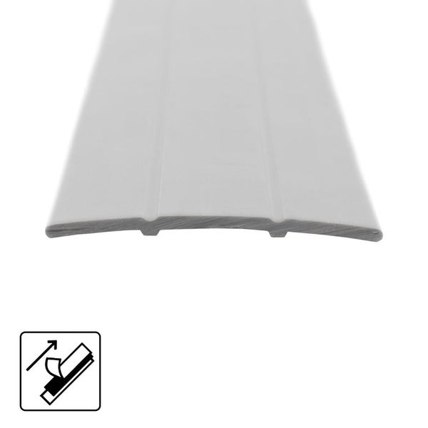 FLOORDIREKT Übergangsprofil - Übergang zwischen Bodenbelägen - Breite: 38 mm - Silber - Selbstklebend - 100 cm