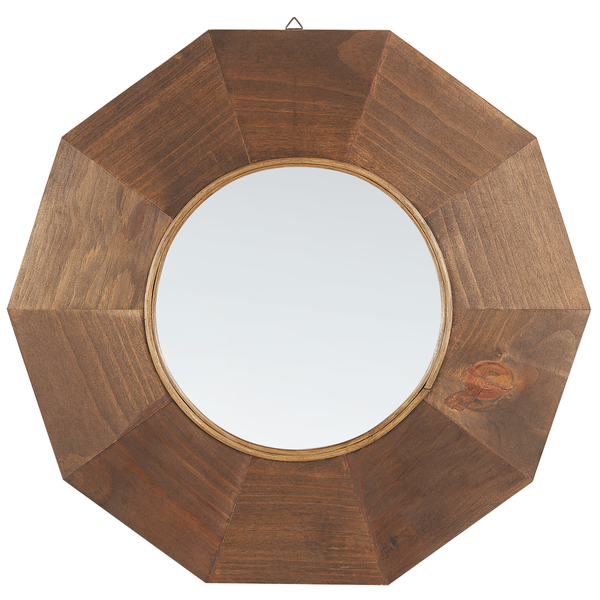 Wandspiegel ASEM 60 cm 60 cm Holz Braun
