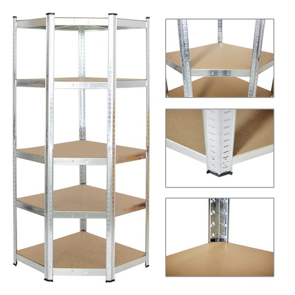 PROREGAL Eckregal Ragnar HxBxT 180 x 70 x 40 cm Fachlast 175 kg Verzinkt