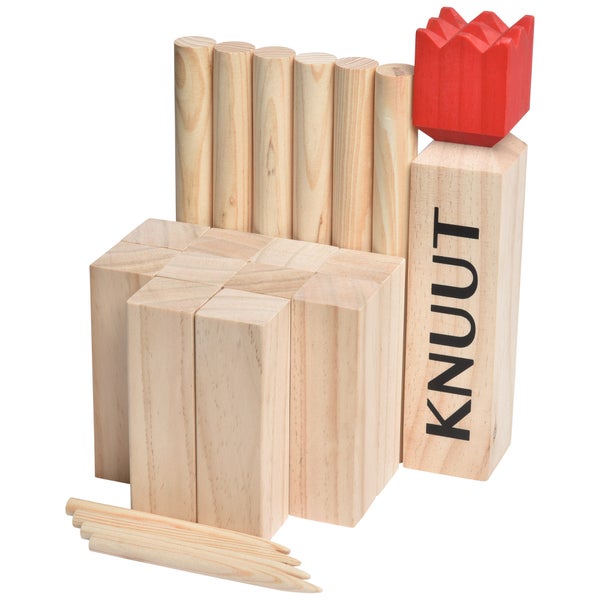 Toyfel Knuut Kubb mit Stoffbeutel Braun FSC