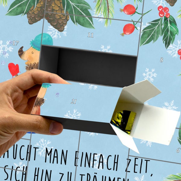 Mr. & Mrs. Panda Befüllbarer Adventskalender Nachtfalter Schaumbad - Blau Pastell