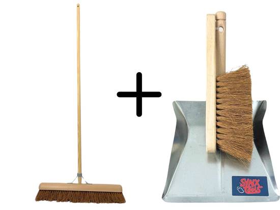 Bürste, Kehrblech und Handfeger Set