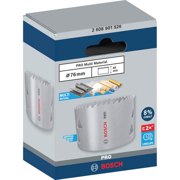 Bosch PRO Multi Material Lochsäge 76 mm mit Gewinde - 2608901526