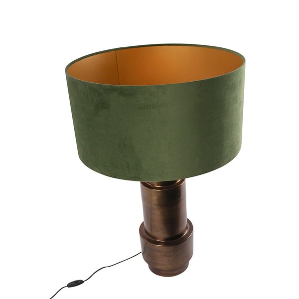 Tischleuchte mit Schirm und Schalter