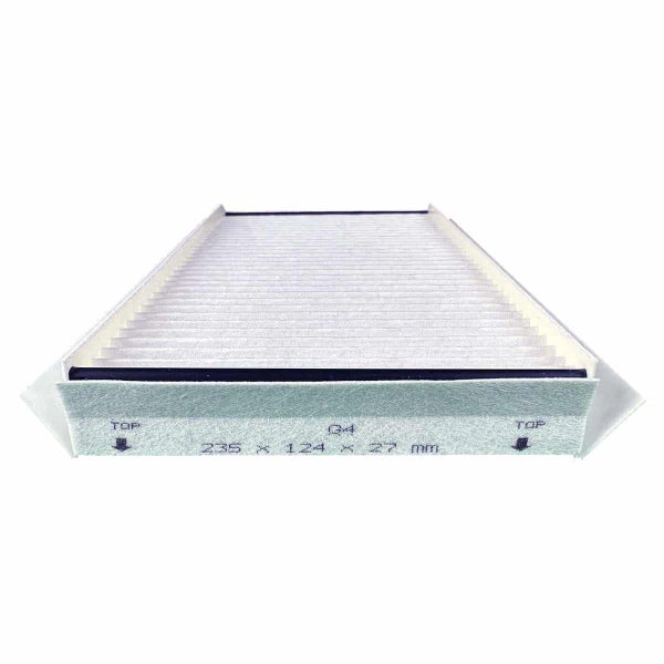 Innenraumfilter für Fahrzeuge, Abmessungen 235 x 124 x 27 Millimeter