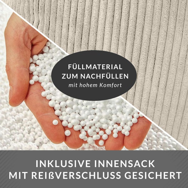 Cord Sitzsack für den Innenbereich