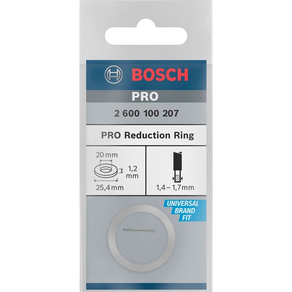 Bosch Reduzierring für PRO Kreissägeblatt 25,4 x 1,2 x 20 mm - 2600100207
