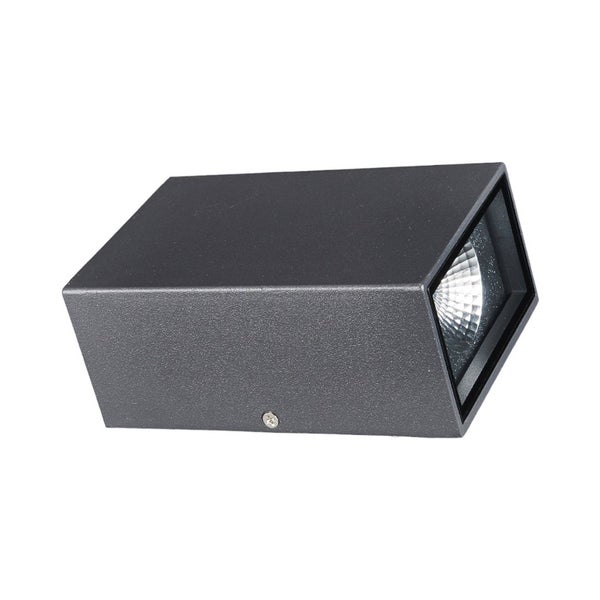 Lucande LED Wandleuchte außen Jale (spritzwassergeschützt (Modern) in Schwarz aus Aluminium (2 flammig, ) - Außenwandleuchten Wandlampe Led Außenlampe Outdoor für Außenwand/Hauswand