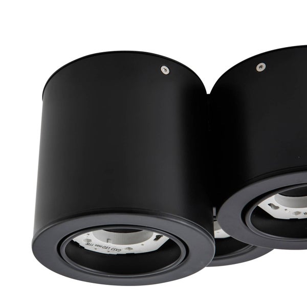 Schwarze Doppelstrahler Deckenleuchte