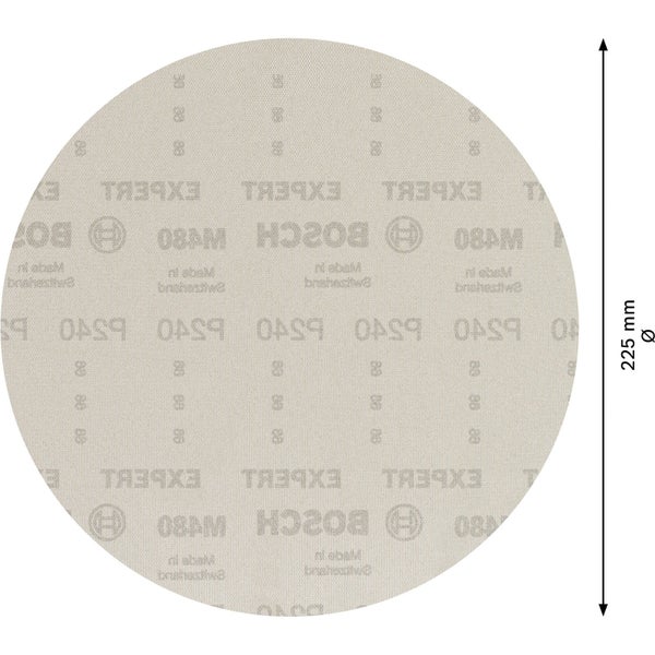 Schleifpapier mit einem Durchmesser von 225 Millimeter.