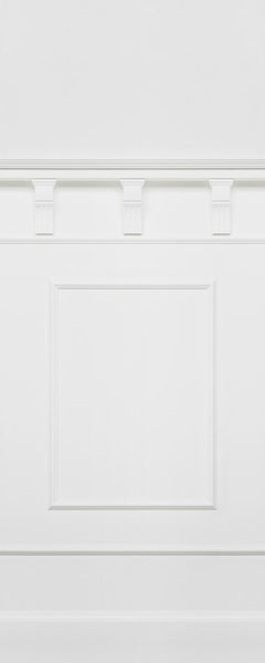 Wandpaneel mit Säulen und quadratischen Rahmen