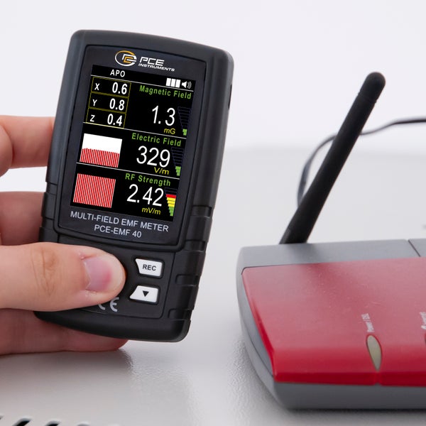 PCE Magnetfeldtester Strahlungsmesser PCE-EMF40 Gaußmeter Arbeitsschutzmessgerät