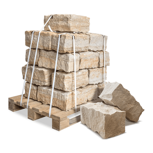 Galamio Sandstein Mauersteine 40*20*20 » gebrochen « 940kg