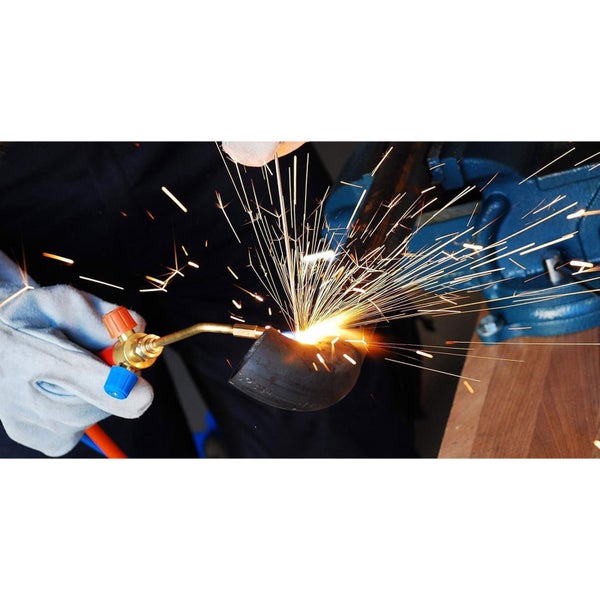 ROTHENBERGER Industrial Autogenschweiß- und Hartlötgerät Roxy Kit Eco SET inkl. MAXIGAS 400ml und Zubehör - 1000002396