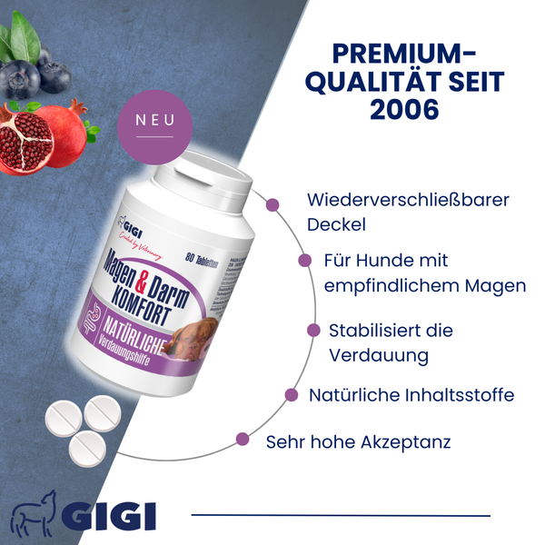 GiGi Magen und Darm Komfort Tabletten für Hunde
