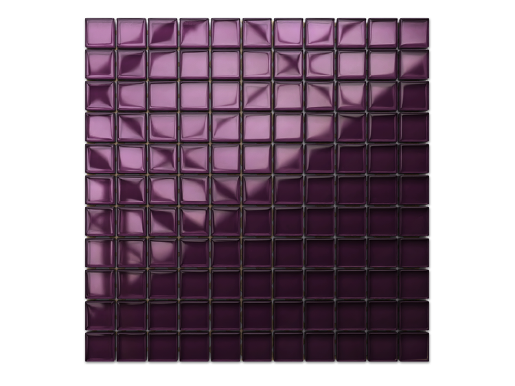 Glasmosaik auf Netz für Bad und Küche 30cm x 30cm  - Lambrusque