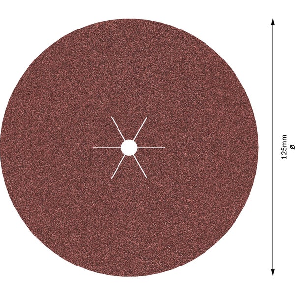 Bosch Schleifpapier, Körnung P120, 125 mm Durchmesser, 5 Stück
