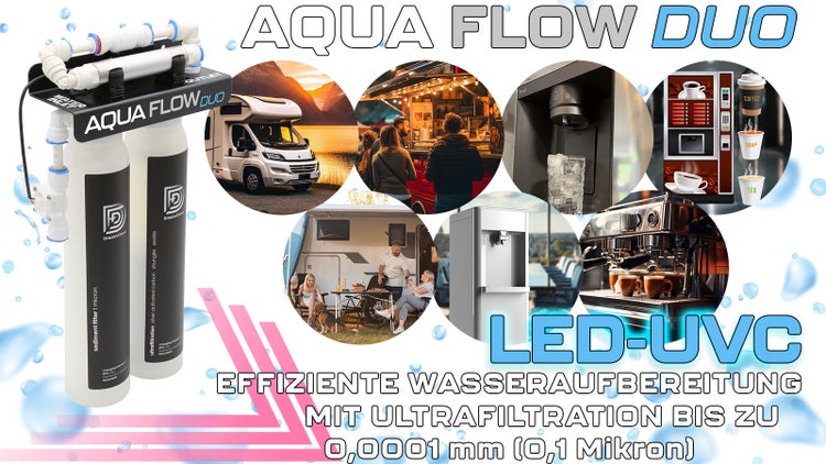 Wasserfilter, UV-Filteranlage Aqua Flow Duo LED UV-C