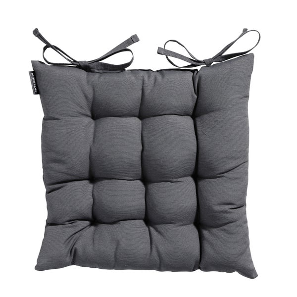 Sitzkissen Panama grau - Ca. 46x46 cm - 4er-Set