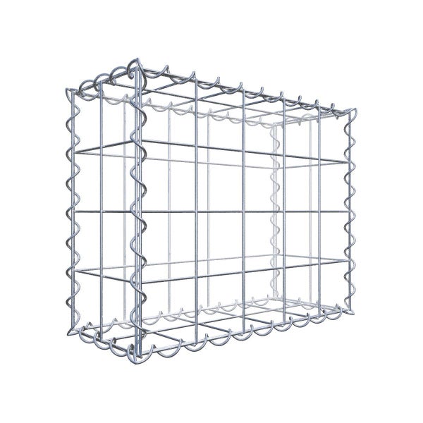 Gabione 50 cm x 40 cm x 20 cm (L x H x T), Maschenweite 10 cm x 10 cm, Spirale