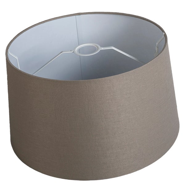 Taupe Leinen Lampenschirm 45 cm