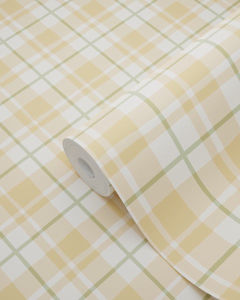 Tapetenrolle mit Karomuster