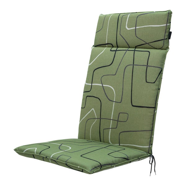 HochlehnerauflageJoah, Salbei – Ca. 120x50 cm - 4er-Set