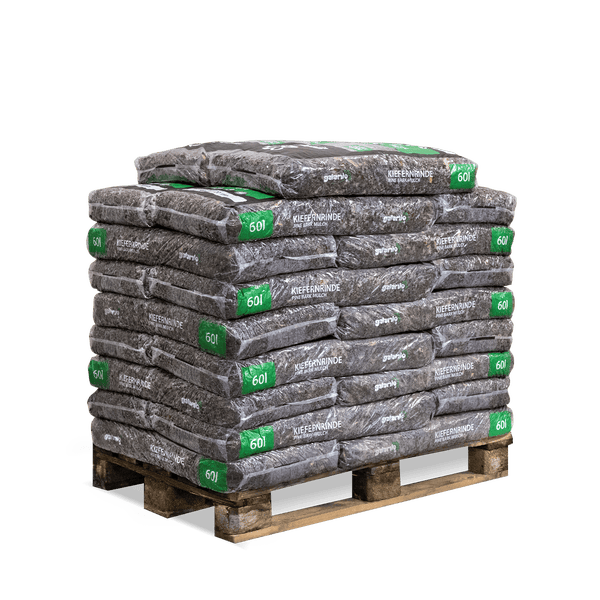 Galamio Rindenmulch Kiefer Mix 60l x 26 Sack 1560l Palette